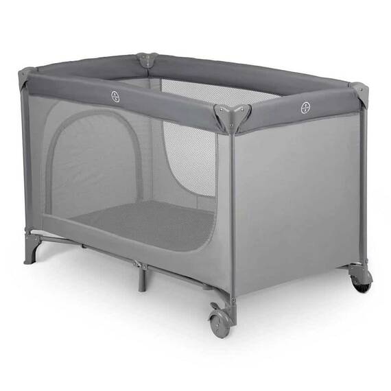 Patut voiaj, pliabil, 2 roti cu frana, intrare laterala, geanta de transport, 125x65x78cm, gri - 11- Roveli