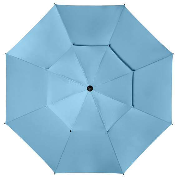 Umbrela pentru soare DacEnergy©, realizat din poliester, structura metalica, rezistenta la umezeala si la razele UV,  forma rotunda, 200 x 207 cm, culoare albastra - 3- Roveli