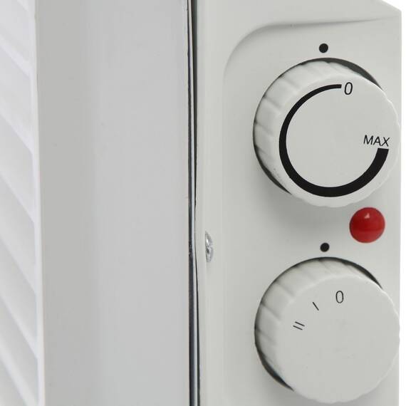 Convector electric, 2 trepte de incalzire, 2500 W, IP24, elementi de incalzire din aluminiu, 900x 500x 250 mm - 2- Roveli