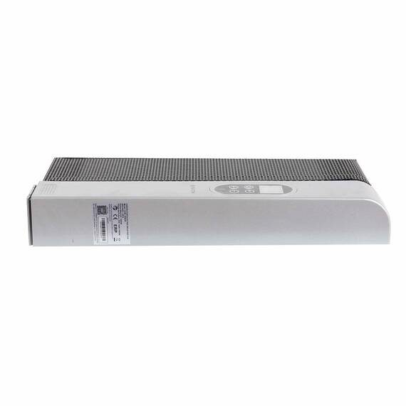 Convector electric, 3 trepte de putere 600 / 1200 / 1800 W, display LED, protectie la rasturnare, protectie supraincalzire, cu telecomanda, 840 x 530 x 230 mm, negru si argintiu - 2- Roveli