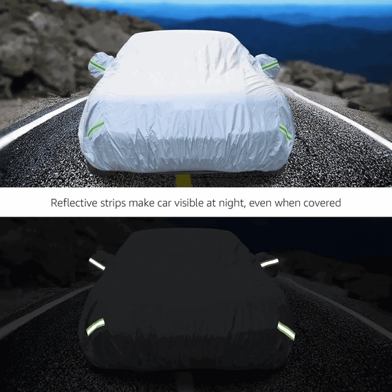 Prelata auto DacEnergy© realizata din material premium tip oxford,compatibila cu marca Hyundai Elantra, impermeabila, protectie solara, anti vant, rezistenta la zgarieturi, 4.65×1.76×1.48m - 2- Roveli