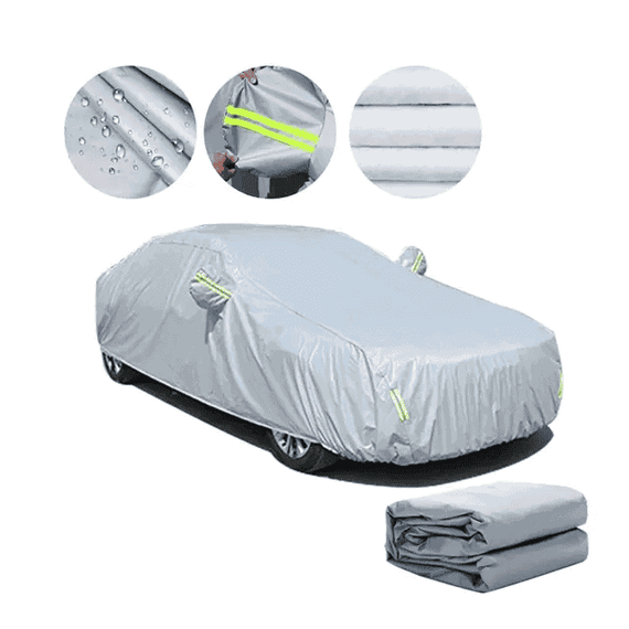 Prelata auto premium DacEnergy©, compatibila cu marca DACIA LOGAN II  2013-2020, impermeabila, protectie solara, anti vant, rezistenta la zgarieturi, 4.45 x 1.65 x 1.44 m - 4- Roveli