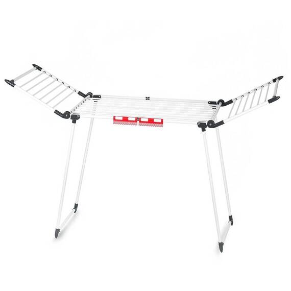 Uscator de rufe DacEnergy©, metalic, constructie puternica, telescopic, aripi glisante, pliabil, 27 m, alb - 5- Roveli