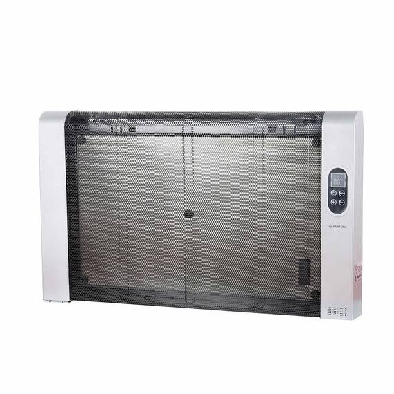 Convector electric, 3 trepte de putere 600 / 1200 / 1800 W, display LED, protectie la rasturnare, protectie supraincalzire, cu telecomanda, 840 x 530 x 230 mm, negru si argintiu - 5- Roveli