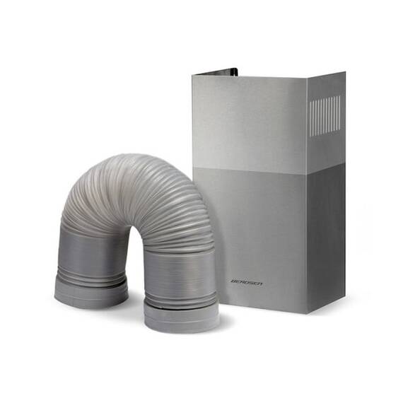 Hota incorporabila decorativa, finisaj otel inoxidabil si sticla, putere de absorbtie 350m3/h, 65W, 90 cm, argintie - 2- Roveli