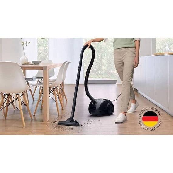 Aspirator Bosch, cu sac, aspirare uscata, 3.5 litri, 600 W, filtru igienic PureAir, tub telescopic, filtru pentru scame, negru - 10- Roveli