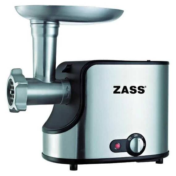 Masina de tocat carne, electrica, functie Reverse, buton On/Off, 1.4 kg/min, 1600 W, 3 discuri inox, gri si negru - - Roveli
