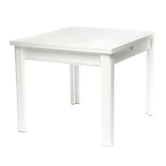 Masa bucatarie extensibila DacEnergy©, realizat din PAL melamina si MDF foliat, 6 persoane, dreptunghiulara, 92 / 184 x 102 x 82 cm, finisaj alb - 2- Roveli