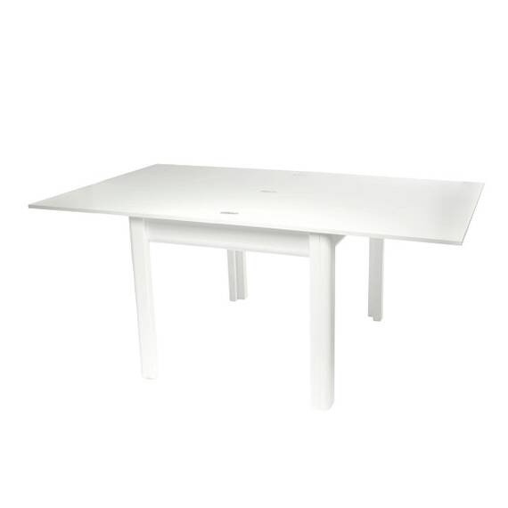 Masa bucatarie extensibila DacEnergy©, realizat din PAL melamina si MDF foliat, 6 persoane, dreptunghiulara, 92 / 184 x 102 x 82 cm, finisaj alb - 3- Roveli