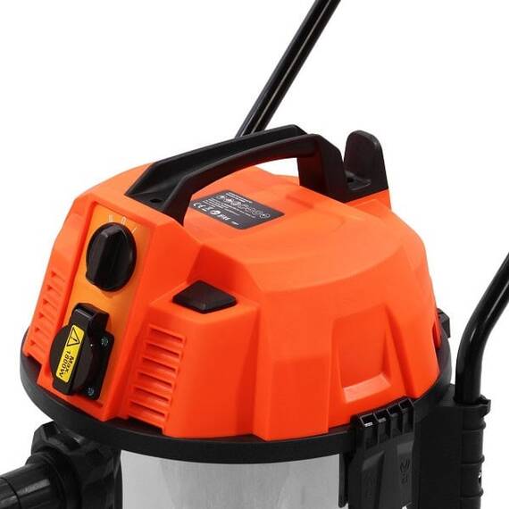 Aspirator cu curatare umeda si uscata, furtun aspirare, filtru HEPA, filtru din spuma, duza universala, duza pentru spatii inguste, 3 tevi de extensie, 1600 W, 35 L - 3- Roveli