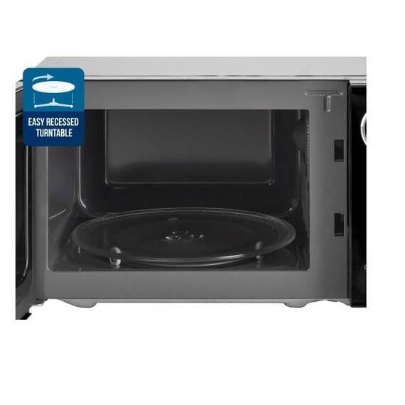 Cuptor cu microunde, timer, decongelare, blocare acces copii, 8 programe predefinite, afisare ceas, 10 nivele de putere, 20 litri, 700 W, 25.9 x 44 x 36 cm, negru - 4- Roveli