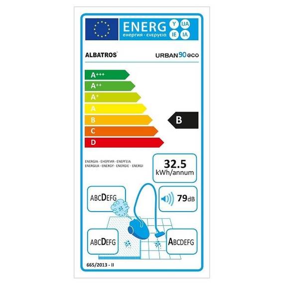 Aspirator Albatros, ciclonic, aspirare uscata, motor performant, Eco-type, 900 W, 2 litri, filtru hepa, tub metalic telescopic - 3- Roveli