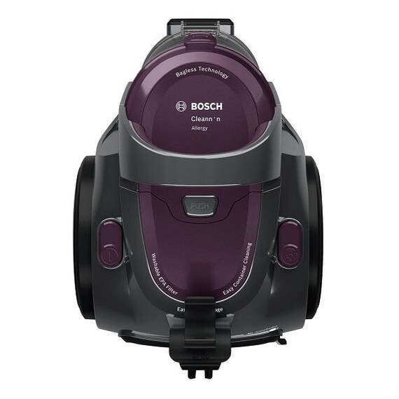 Aspirator fara sac, design elegant, aspirare uscata, filtru evacuare EPA, filtru igienic PureAir, duza pentru tapiterie, duza pentru colturi, tub telescopic, 1.5 l, 700 W, violet - 4- Roveli