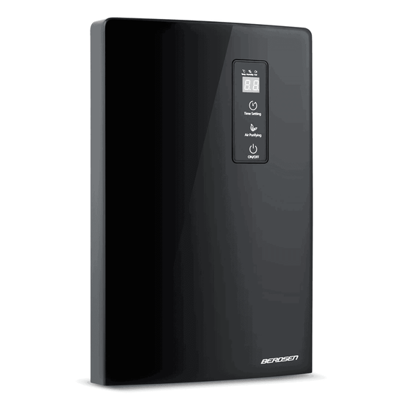 Dezumidificator, rezervor 2000 ml, alimentare 220 - 240 V, capacitate 700 ml/ 24h, 34 dB, 65 W, 30 mc, tehnologia Peltier, display tactil LED, negru - - Roveli