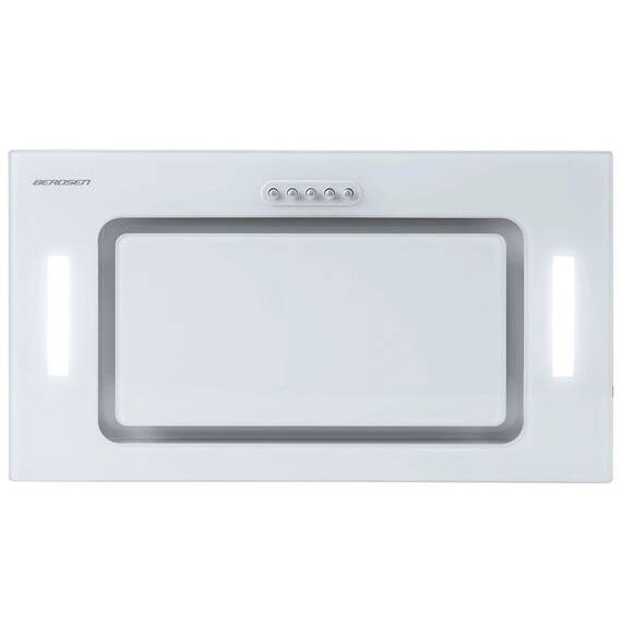 Hota incorporabila, din otel inoxidabil, 380m3/h, 120W, iluminat LED, buton de control, 52x29 cm, alba - 5- Roveli