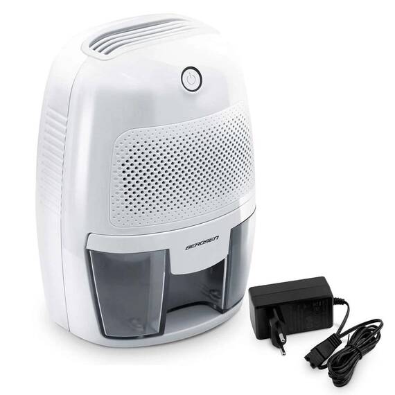 Dezumidificator, rezervor 500 ml, alimentare 220 - 240 V, capacitate 250 ml/ 24h, 30 dB, 23 W, tehnologia Peltier, indicatorul luminos, alb - - Roveli