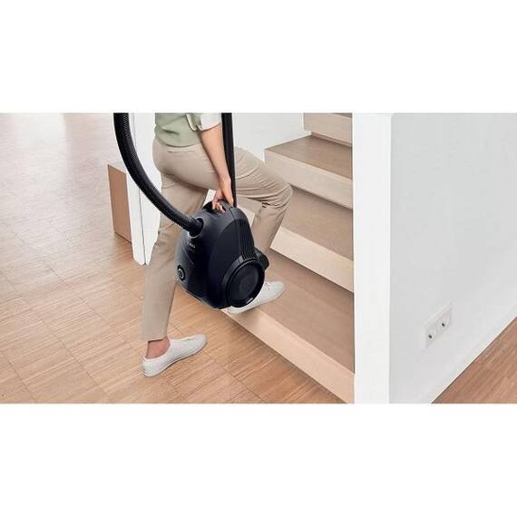 Aspirator Bosch, cu sac, aspirare uscata, 3.5 litri, 600 W, filtru igienic PureAir, tub telescopic, filtru pentru scame, negru - 6- Roveli