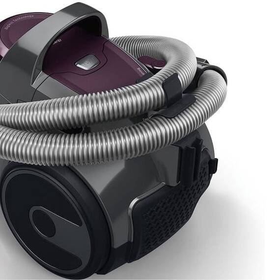 Aspirator fara sac, design elegant, aspirare uscata, filtru evacuare EPA, filtru igienic PureAir, duza pentru tapiterie, duza pentru colturi, tub telescopic, 1.5 l, 700 W, violet - 6- Roveli