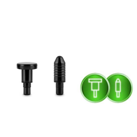 Pistol de masaj corporal, ecran LCD, 8 accesorii, protectie la supraincalzire, geanta de voiaj, design ergonomic, 20 de viteze, 3200 rotatii pe minut, roz - 4- Roveli