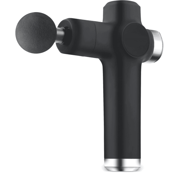 Pistol de masaj corporal, 8 accesorii, protectie la supraincalzire, 3200 rotatii pe minut, 7 trepte de viteza, design ergonomic, negru mat - 8- Roveli