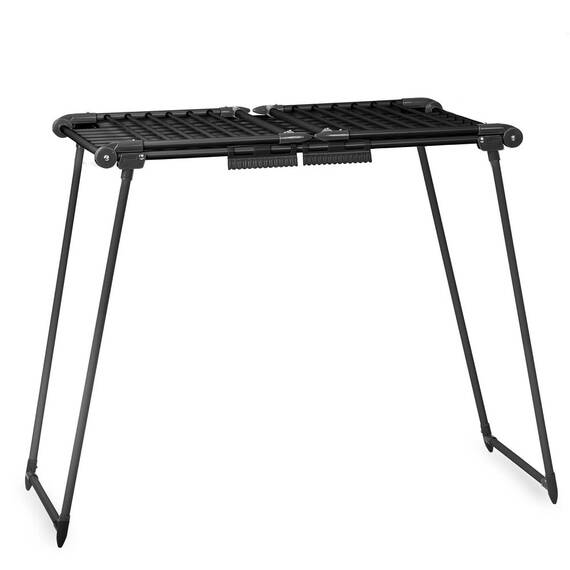 Uscator de rufe DacEnergy©, constructie metalica, solida, 4 aripi pliabile, pliere si desfasurare rapida, suprafata mare de uscare 22 m, negru - 11- Roveli