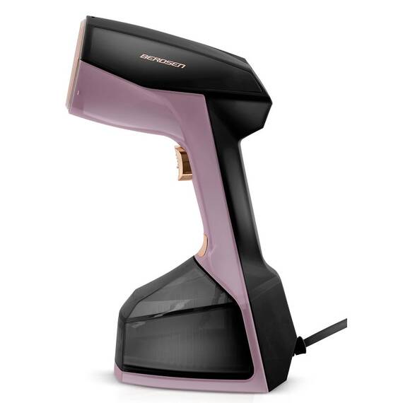Aparat de calcat vertical cu abur, iesire de abur cu o putere de 45 g/min, recipient 360 ml, atasament pentru perie, buton automat cu blocare, display LCD, 2000 W, mov si negru - 2- Roveli