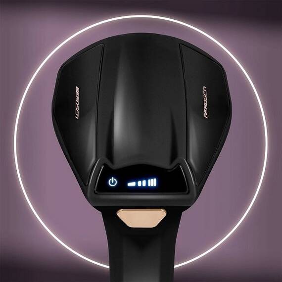 Aparat de calcat vertical cu abur, iesire de abur cu o putere de 45 g/min, recipient 360 ml, atasament pentru perie, buton automat cu blocare, display LCD, 2000 W, mov si negru - 3- Roveli