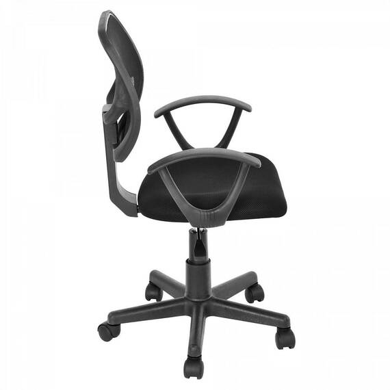 Scaun birou operational DacEnergy©, rotativ, cu mecanism secretary si rotile, reglabil pe inaltime, 50x40x98.5 cm, negru - 2- Roveli