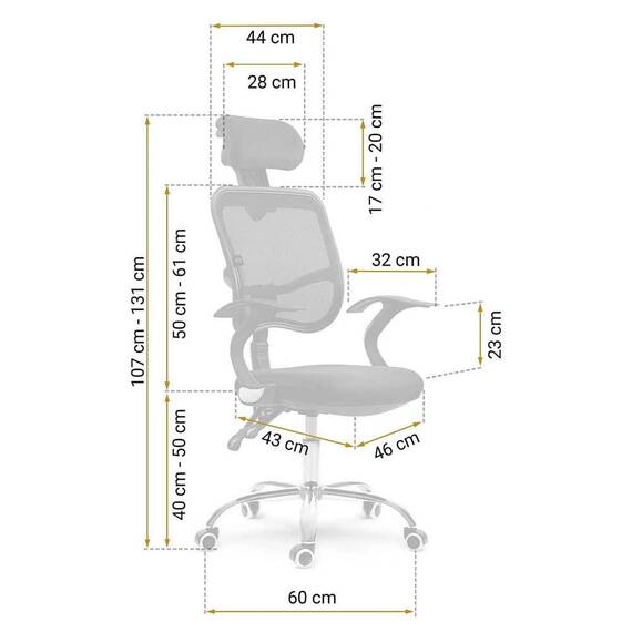 Scaun de birou DacEnergy©, realizat din microplasa, baza cromata cu cinci roti, ergonomic, functia de balansare SoftSwing, inaltime reglabila, tetiera reglabila, negru - 4- Roveli
