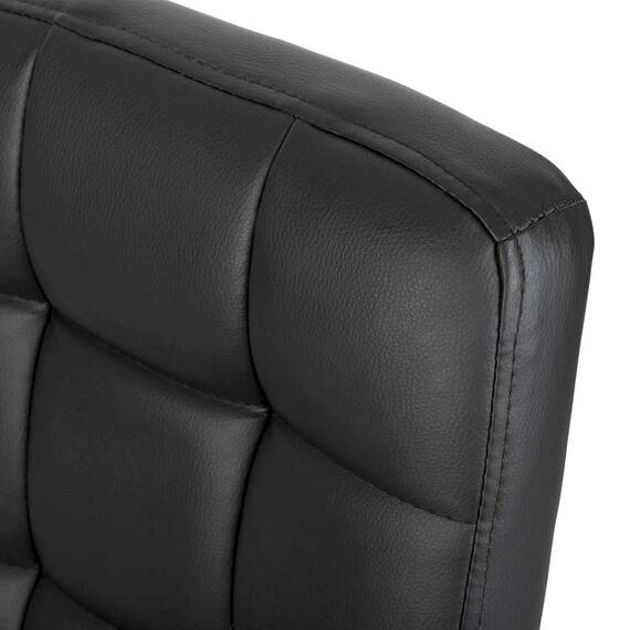 Scaun birou DacEnergy, ergonomic, din piele, baza stabila, cromata, roti duble din cauciuc, inclinare TILT cu functia de blocare in pozitia verticala, negru lucios - 5- Roveli