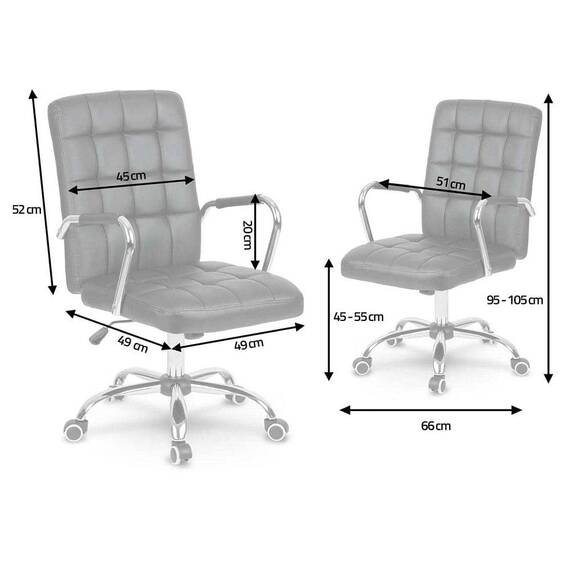 Scaun birou DacEnergy, ergonomic, din piele, baza stabila, cromata, roti duble din cauciuc, inclinare TILT cu functia de blocare in pozitia verticala, negru lucios - 6- Roveli