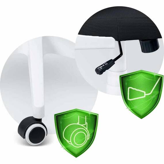 Scaun de birou DacEnergy©, microplasa, stil modern, inaltime reglabila, suport ergonomic conturat pentru coloana lombara, tetiera reglabila, functia de balansare, negru - 7- Roveli