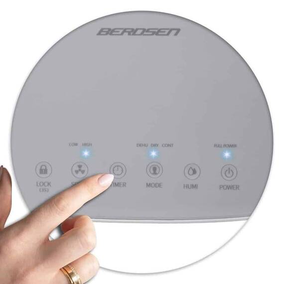 Dezumidificator de aer cu compresor, afisaj si panou de control tactil, cronometru de 24 de ore, debit de aer 100 m³/h, eficienta de dezumidificare 12 l/24h, 280 x 200 x 440 mm - 10- Roveli