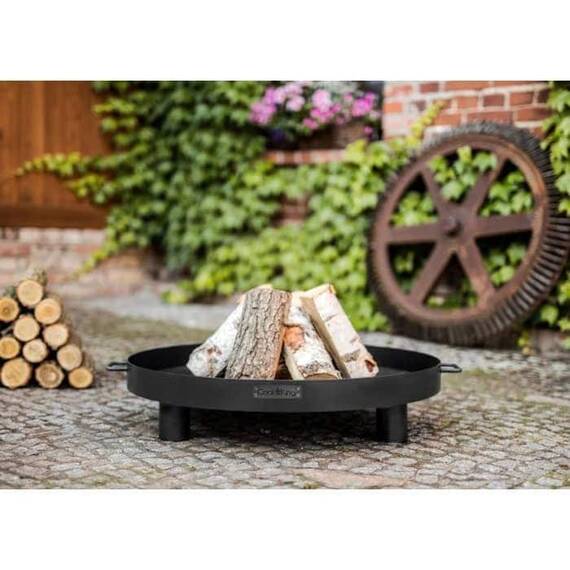 ​Semineu exterior, otel brut, rotund, lucrat manual, 70 x 20 cm - 3- Roveli