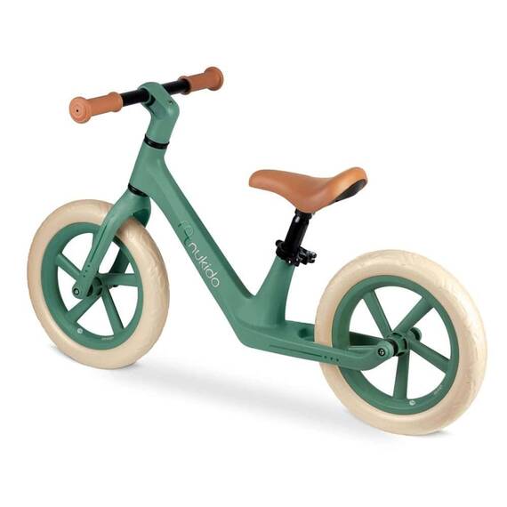 Bicicleta de echilibru pentru copii, cadru durabil, sa din spuma, manere cauciucate, inaltimea scaunului reglabila, roti de spuma EVA, 12 inchi, verde - 4- Roveli