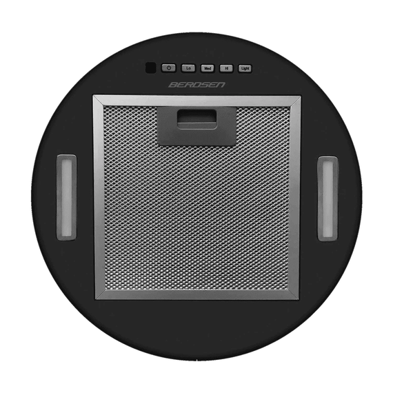 Hota insula, carcasa din otel, telecomanda, functia de oprire automata, 3 viteze, 550 mc/h, 70 W, 35 cm, neagra - 4- Roveli