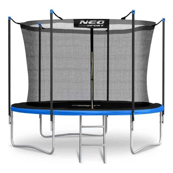 ​Trambulina de gradina , stalpi metalici, scara metalica, plasa interioara de protectie, cu fermoar, 36 buc de arcuri, 3 picioare duble in forma de U, 183 cm - 3- Roveli