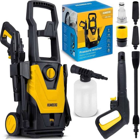​Aparat de spalat cu presiune, lance cu functie StopAndSafe ,tehnologia TurboStream, recipient de detergent reglabil, 450 ml, filtrul de apa, temperatura maxima a apei 60°C, 230 bar, 1800 W - 4- Roveli