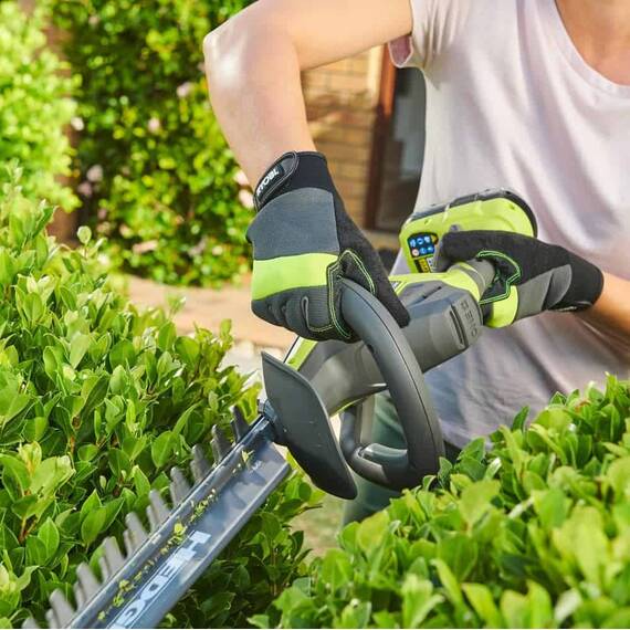 ​Foarfeca electrica pentru tuns gard viu Ryobi, lama din otel, 45 cm, cu acumulator 2 Ah, 18 V - 5- Roveli