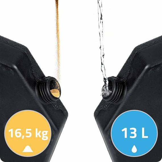 Baza pentru umbrela de gradina DacEnergy©, realizata din HDPE durabil, se umplute cu nisip sau apa, 4 bucati de carlige metalice, forma rotunda, 100 x 100 cm - 3- Roveli
