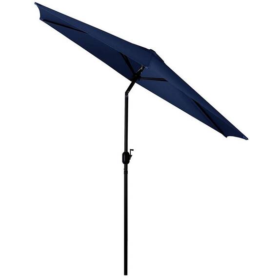 Umbrela de gradina pliabila, material durabil, poliester 160 g/m2, reglabila, 6 segmente, diametru 300 cm, bleumarin - 9- Roveli