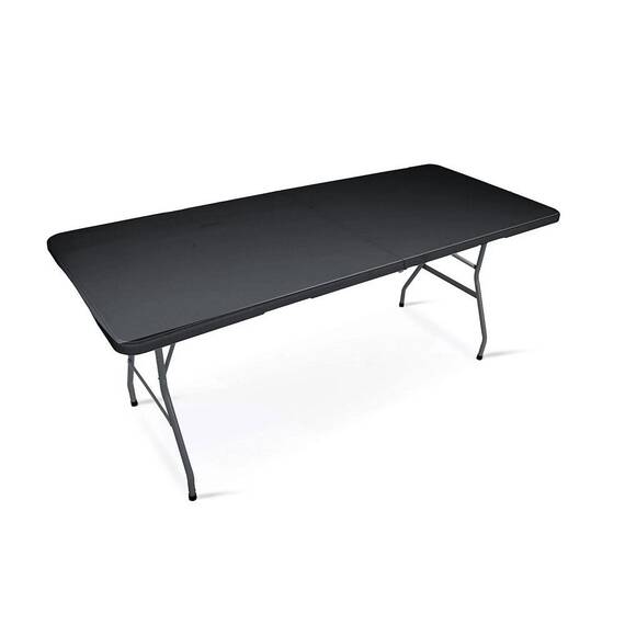 ​Masa de gradina pliabila, cadru durabil din otel, material PE si rezistent la UV, cu maner, 180 x 74 x 74 cm, negru - 4- Roveli