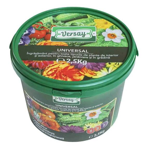 Ingrasamant universal Versay, forma granulata, crestere echilibrata, rezistenta ridicata la seceta / inghet, 2.5 kg - 4- Roveli