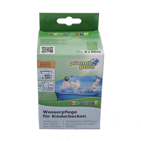 ​Kids Care este un produs care se poate utiliza pentru tratarea piscinelor cu volum foarte mic de apa, in special cele pentru copii, fara sistem de filtrare. - - Roveli