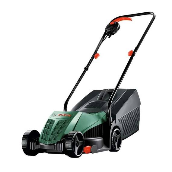 ​Masina de tuns iarba Bosch, motor electric, 1200 W, latime de taiere de 32 cm, tehnologia GrassCombs, capacitate sac colector 31 l - - Roveli