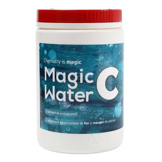 ​Vitamina C piscina Magic Water C, Kloer, pentru apa piscina, 1 kg - - Roveli