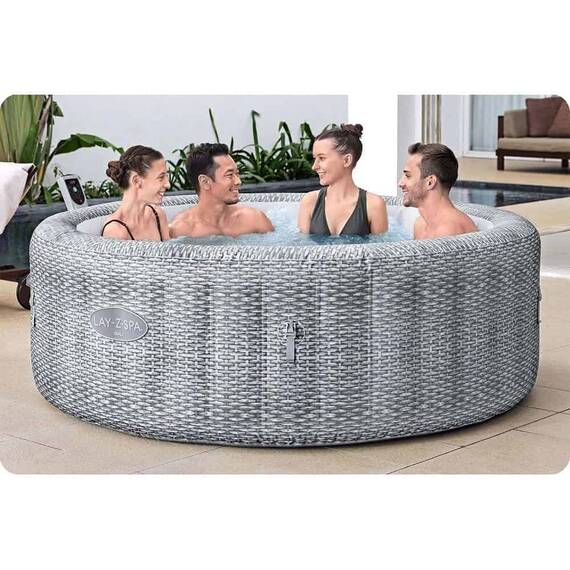 ​Piscina gonflabila, jacuzzi, Lay-Z Bali, pompa de filtrare incorporata, filtru pompa tip VI, prelata, 6 persoane, apa incalzita la 40°, sistem AirJet™, panou de control, aplicatie, 980 litri, 196 x 71 cm - 2- Roveli