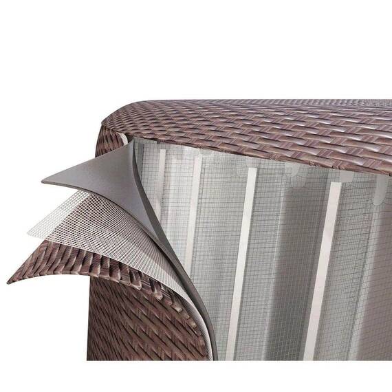 ​Piscina gonflabila, jacuzzi, Lay-Z Bali Brown Bestway, pompa de filtrare incorporata, prelata, 7 persoane, apa incalzita la 40°, sistem inovator AirJet™, panou de control si aplicatie, 1260 l, 216 x 216 x 71 cm - 2- Roveli