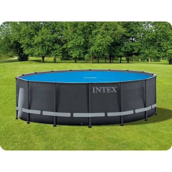 ​Prelata solara pentru piscina Intex, grosimea 150g/m², ajuta la incalzirea si mentinerea temperaturii apei, 457 cm, albastru - 2- Roveli