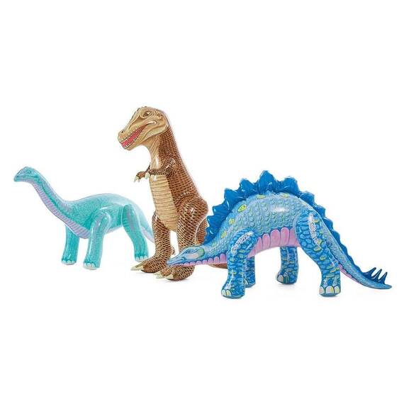 ​Centru de joaca Intex, confectionat din PVC, 3 dinozauri, doua plante, vulcan, 5 bile colorate, 410 litri, 201 x 201 x 36 cm - 2- Roveli